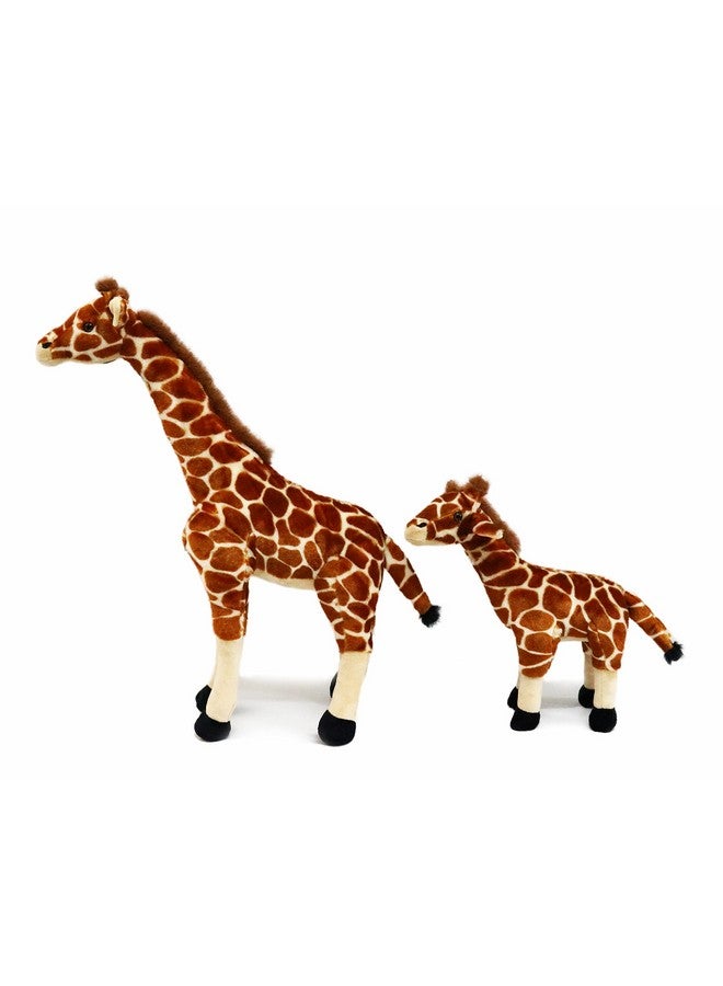Ice King Bear Mom and Baby Stuffed Animals Set Zoo Wild Animals (Giraffe) - Image 3
