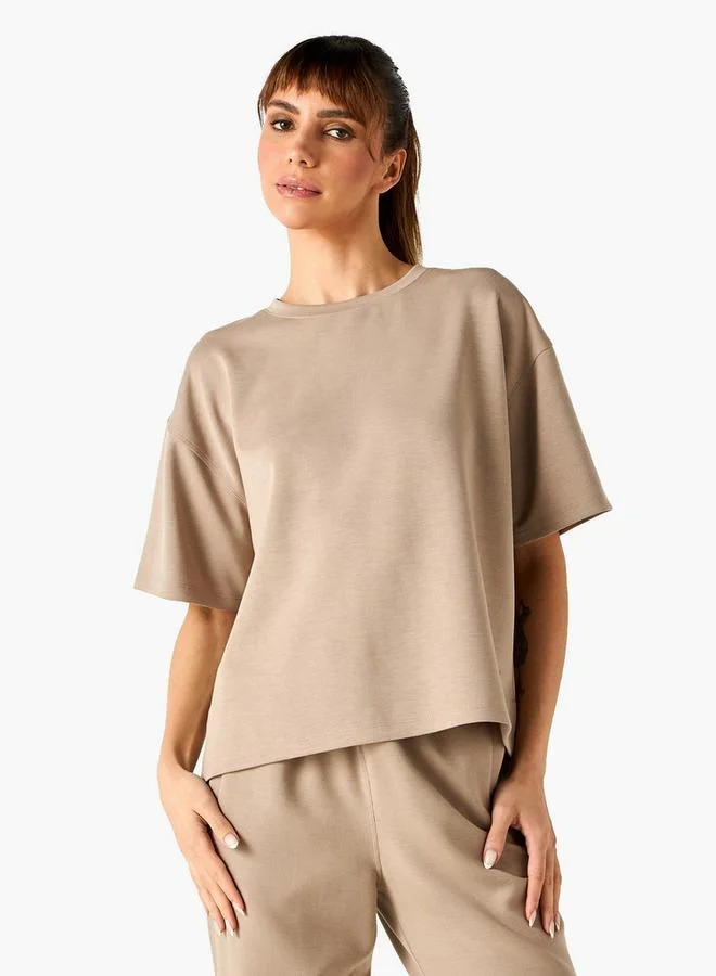 ADOT by Splash Oversized T-shirt with Side Slit
