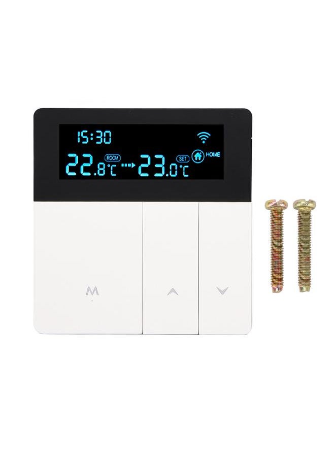 Thoraya 3A Smart Thermostat LCD Color Screen High Accuracy Programmable Thermostat Water Heating Boiler Heating for Home Shopping Mall AC90‑240V White WiFi  - Image 1