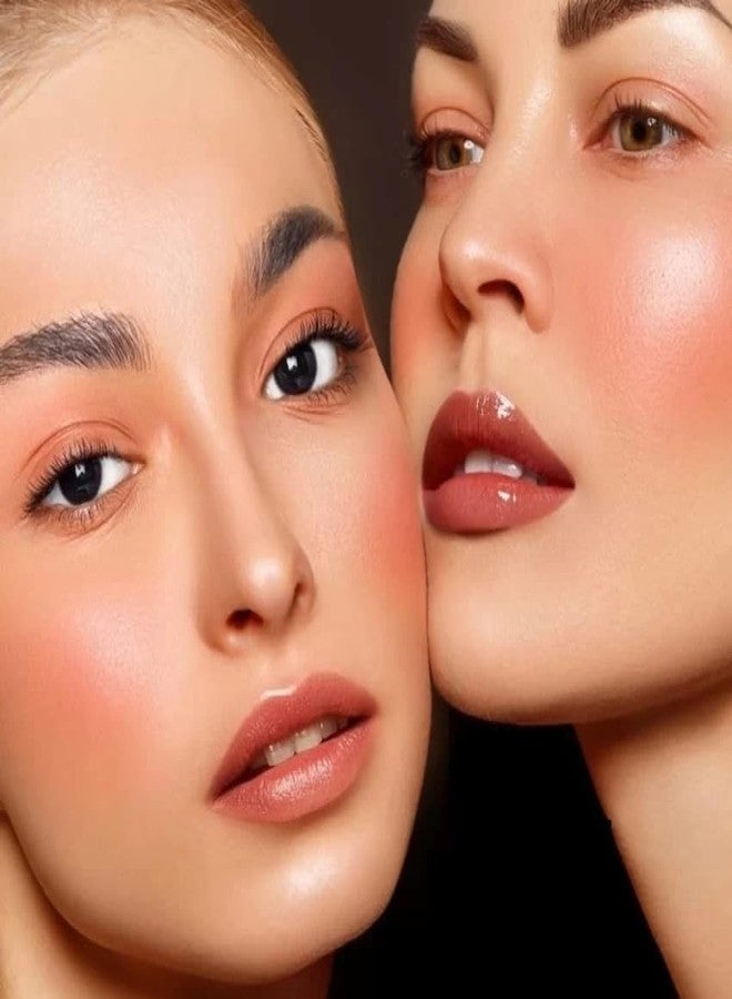 ASF Powder Blusher 4-in-1 Palette with Brush | Lightweight Buildable Tint for Cheeks | Shimmer Blush, Pink Blush Cheek | Long-Lasting, Buildable & Waterproof Face Blush | Suits All Skin Tones - 02 - Image 5