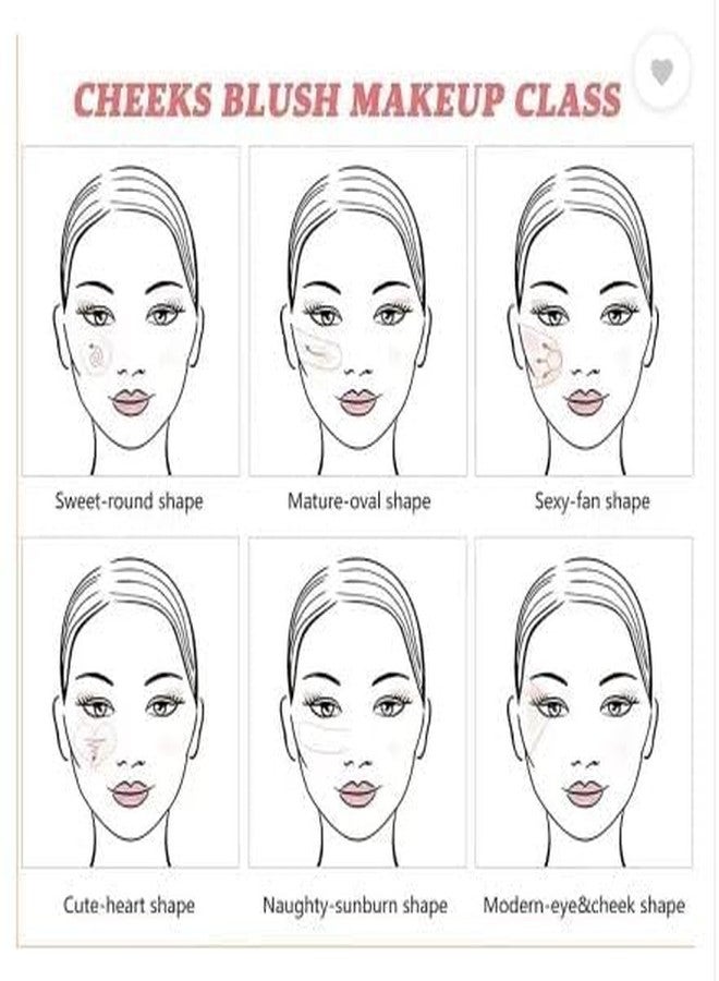 ASF Powder Blusher 4-in-1 Palette with Brush | Lightweight Buildable Tint for Cheeks | Shimmer Blush, Pink Blush Cheek | Long-Lasting, Buildable & Waterproof Face Blush | Suits All Skin Tones - 02 - Image 4