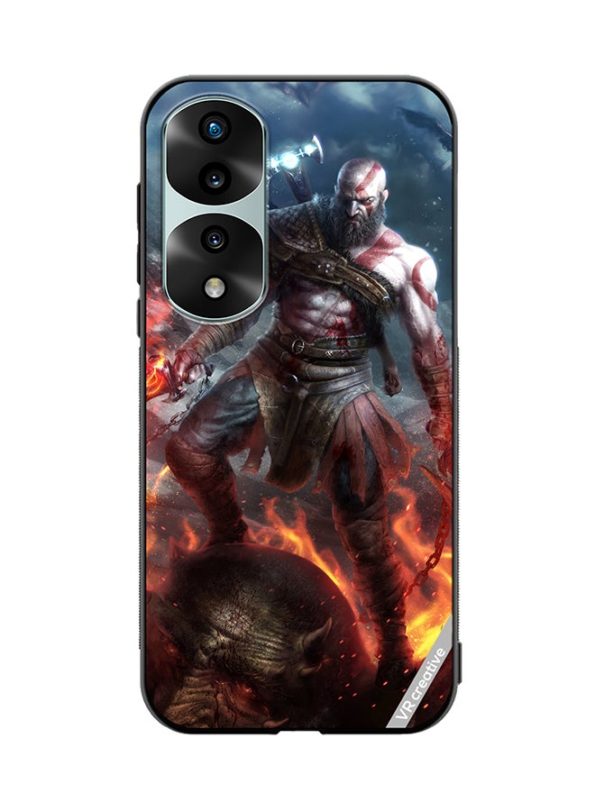 VR CREATIVE Protective Case Cover For Honor 70 Pro Kratos God Of War Game Design Multicolour - Image 1