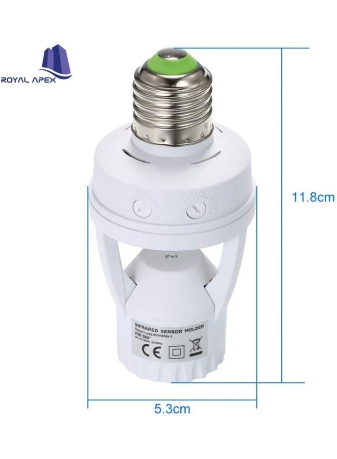 Royal Apex E27 Motion Sensor Lamp Holder Pir Switch 360 Degrees - Image 2