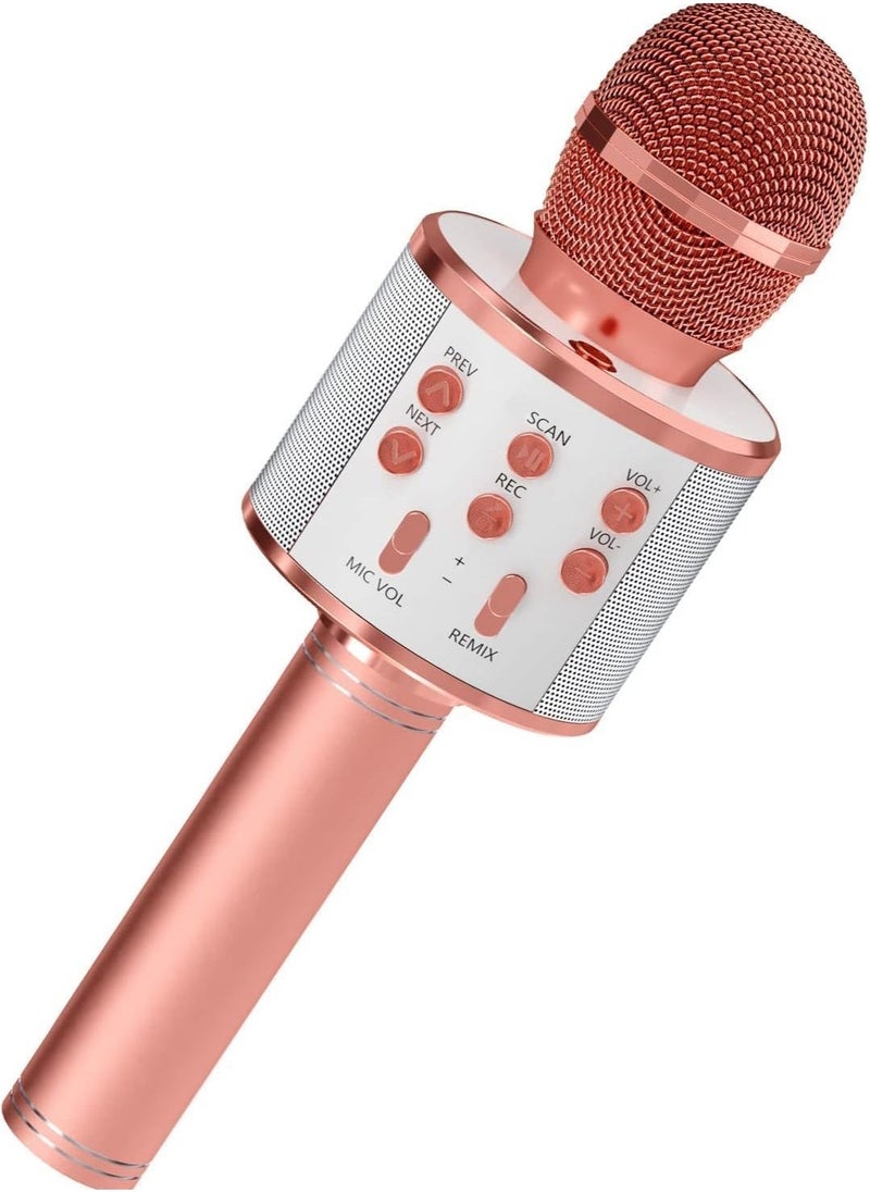 Girl Toys Microphone for Kids,4 5 Year Old Girl Birthday Gifts-6 7 8 9 10 Year Old Girl Gifts Ideas,Girls Toys Age 6-8,Girl Toys Age 6-7,Girls Toys 8-10 Years Old,Bluetooth (Champagne Gold) - Image 1
