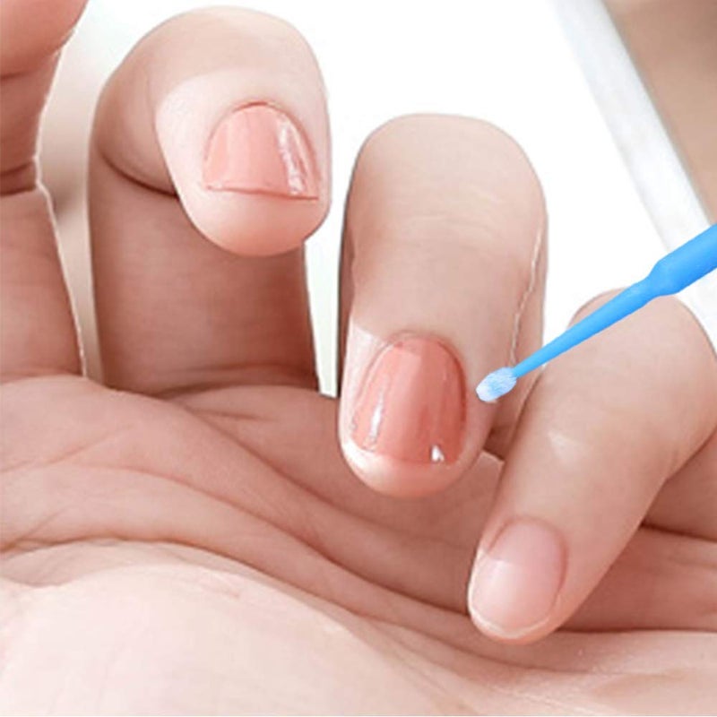 g2plus Micro Swabs - 100pcs Cotton Swabs for Makeup, Blue Disposable Applicators Brush for Nails, Eyeliner and Lash Tech Supplies - Image 5