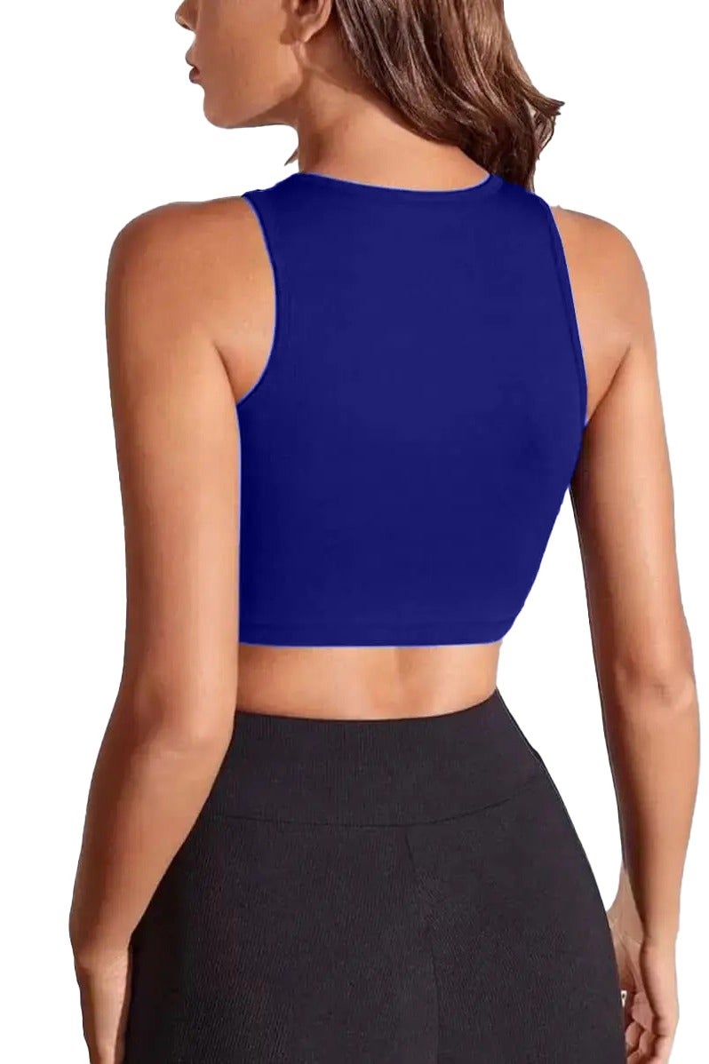 Nileton Crop Sports Tank Top  Non Padded - Image 3