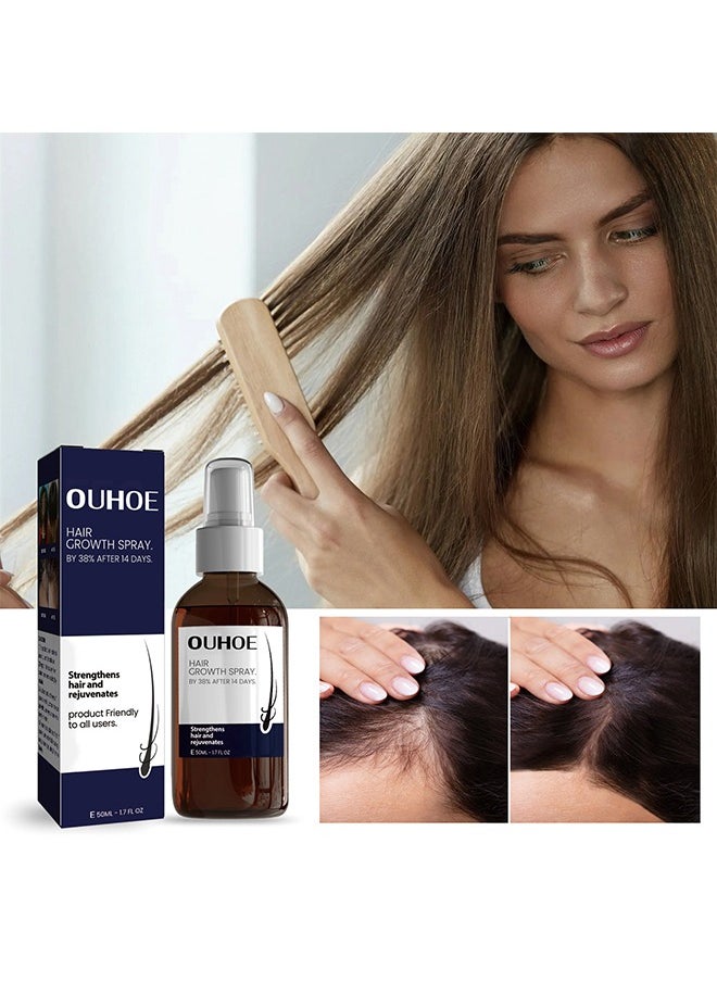 OUHOE - Hair Growth Spray - Hair Growth Serum Spray, Ultra Hair Growth Formula Serum Spray, Grow Thicker Hair In 8 Weeks - Image 1