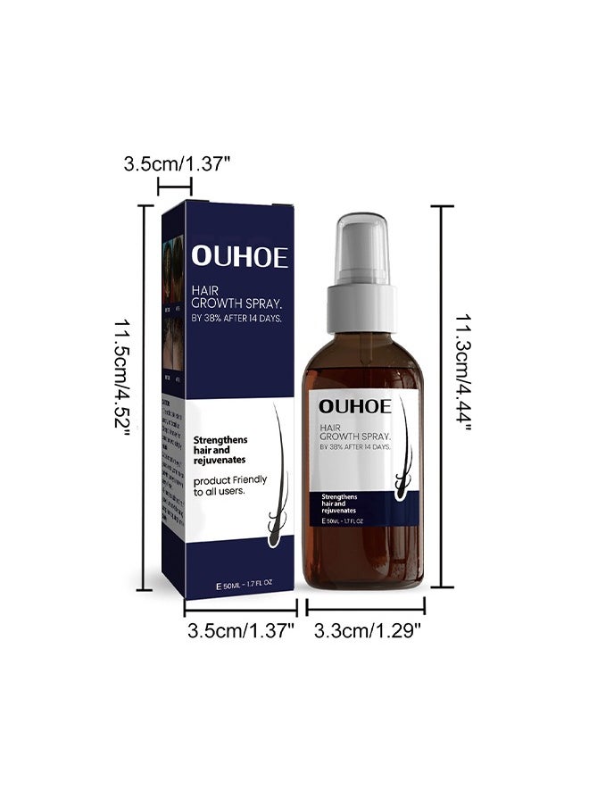 OUHOE - Hair Growth Spray - Hair Growth Serum Spray, Ultra Hair Growth Formula Serum Spray, Grow Thicker Hair In 8 Weeks - Image 1