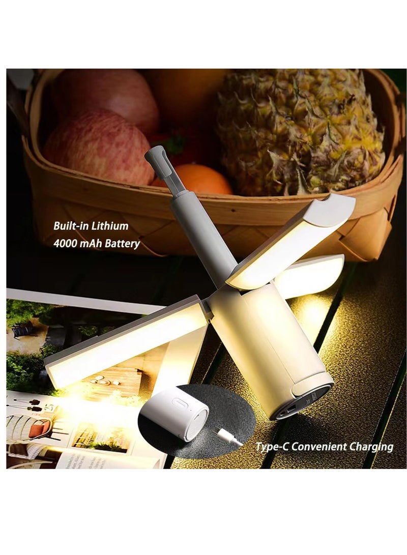 Portable Electric Lantern for Camping and Emergencies, 4000mAh Rechargeable Battery Powered Hanging Tent Light - Image 4