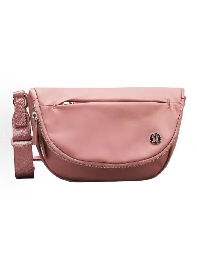 Lululemon ladies diagonal shoulder bag pink