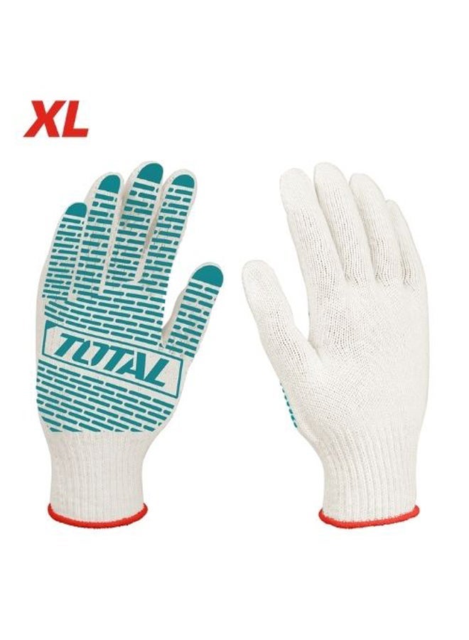 Total Knitted & Pvc Dots Gloves  Tsp11102 - Image 1