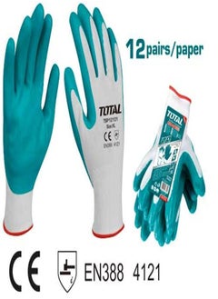 TOTAL Total Knitted & Pvc Dots Gloves  Tsp11102  - Image 1