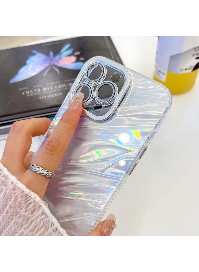 اس-توب جراب لهاتف iPhone 16 Pro Max مطلي بطبقة لامعة وسلسلة معصم من مادة TPU مع غشاء عدسة - Image 3