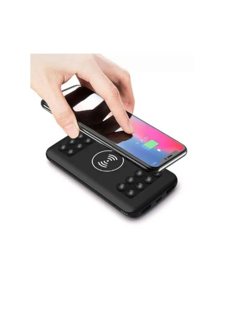 Magicpol MS-C12 Power Bank – 10000mAh Fast Charging Portable Charger – Compact External Battery Pack with Dual USB Output – Sleek Black Design for Phones & Devices - Image 2