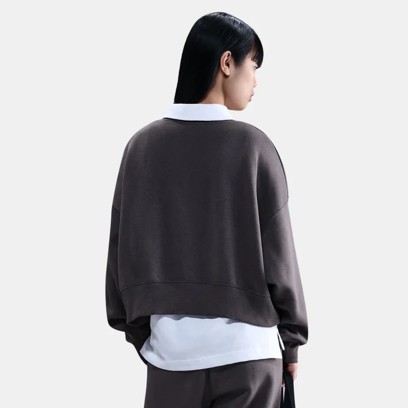 Nike Grey Women's Sportswear Phoenix Fleece Sweatshirt for Women | Best Price UAE