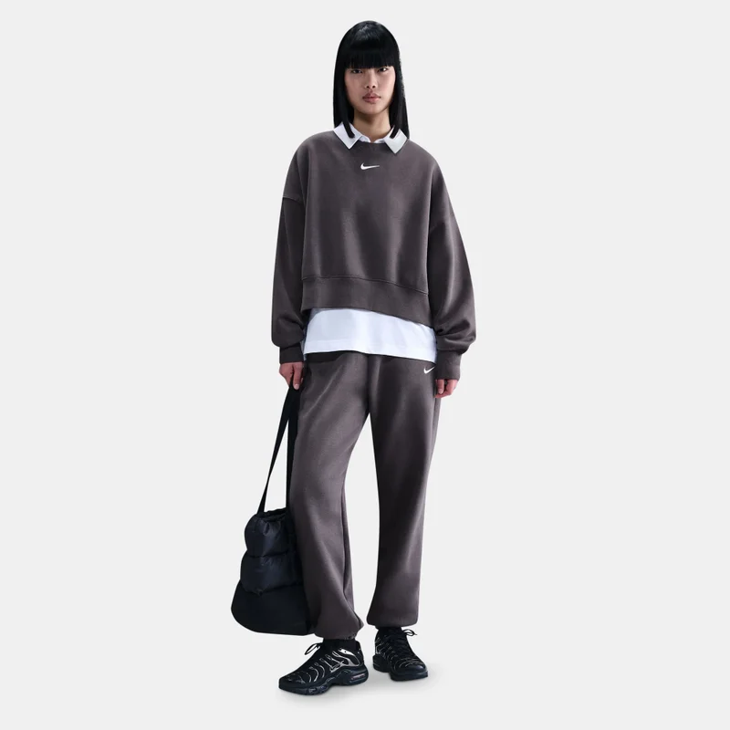Nike Grey Women's Sportswear Phoenix Fleece Sweatshirt for Women | Best Price UAE