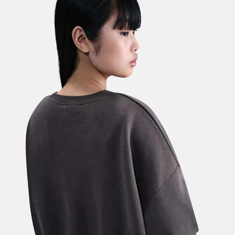Nike Grey Women's Sportswear Phoenix Fleece Sweatshirt for Women | Best Price UAE