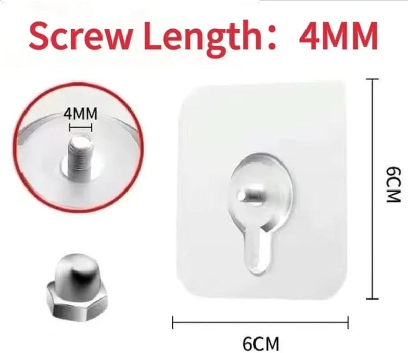 100 قطعة من الخطافات اللاصقة البيضاء، خطافات حائط ذاتية اللصق للمطبخ والحمام - Image 3