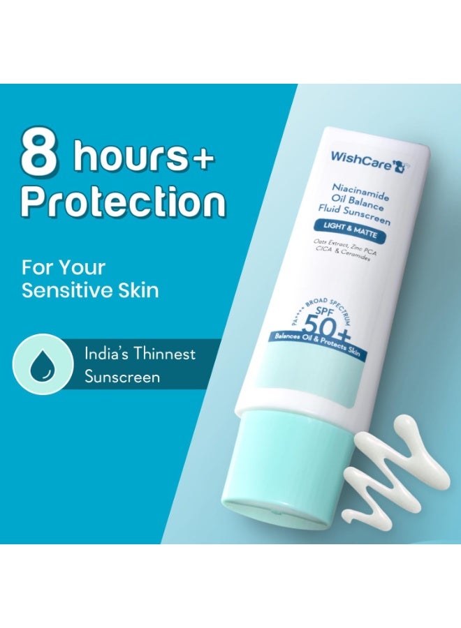Niacinamide Oil Balance Sunscreen SPF 50 PA++++ - Light & Matte Sunscreen for Oily Skin - Image 3
