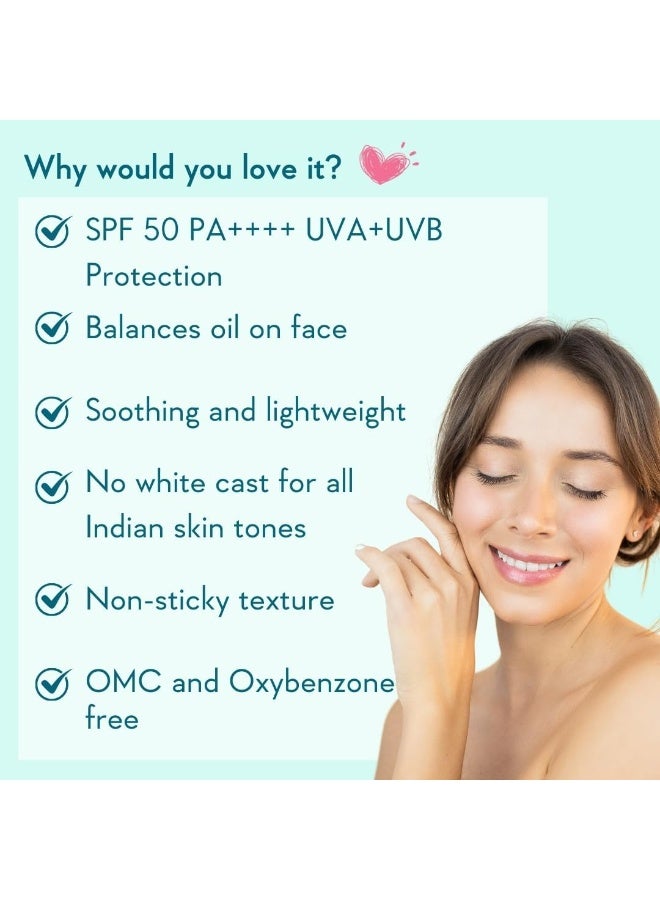 Niacinamide Oil Balance Sunscreen SPF 50 PA++++ - Light & Matte Sunscreen for Oily Skin - Image 5