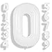 SUWEN 40 Inch White Large 0 Balloon Number Big Foil Helium Number Balloons 09 Giant Jumbo Happy 0th Birthday Party Decorations for Boy or Girl Huge Mylar Anniversary Party Supplies - Image 4