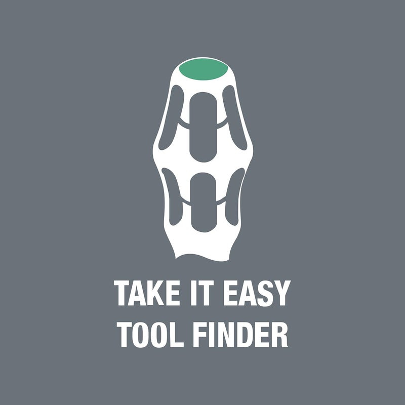 Wera Wera 05007680001 Kraftform Plus 334 SK/6 Screwdriver Set and Rack, Lasertip, 6-Piece  - Image 5