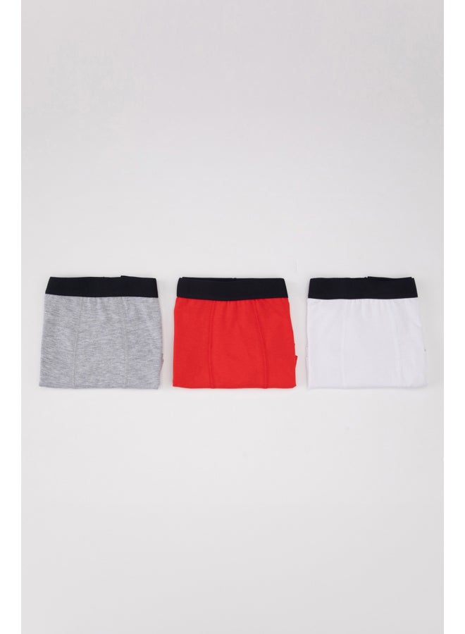 DeFacto Boy Regular Fit Underwear Knitted Boxer - 3 Pack  - Image 5