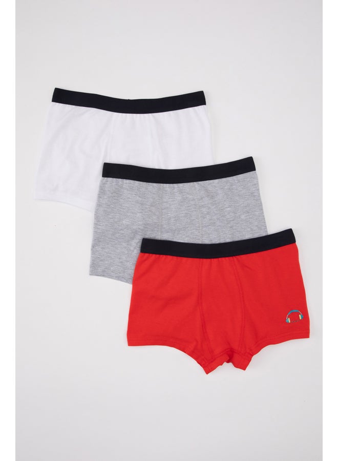DeFacto Boy Regular Fit Underwear Knitted Boxer - 3 Pack  - Image 4