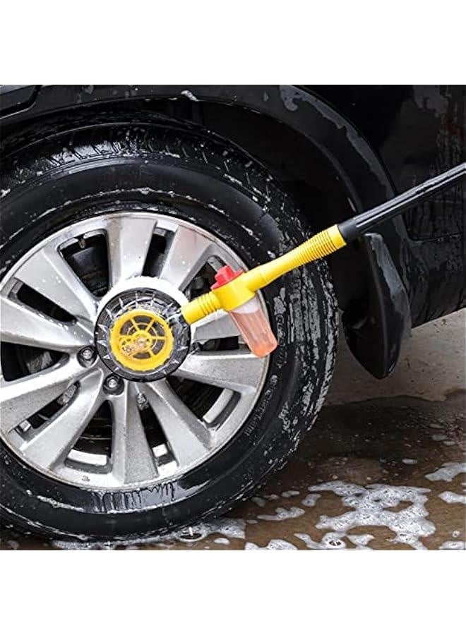 2023 New Auto Rotating Car Wash Brush, 360° Rotating Retractable Car Wash Brush, Spin Car Mop Automatically Foams Car Wash Kit, Microfiber Car Cleaning Brush, Car Cleaning Kit - Image 3