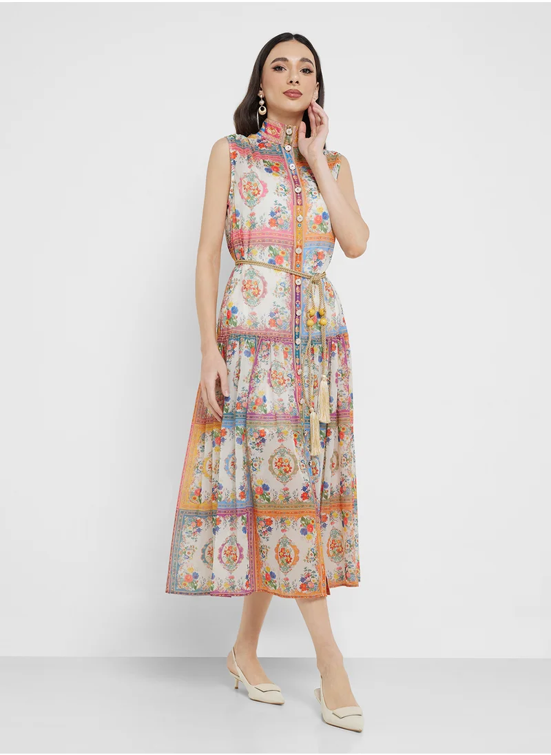ELLA Abstract Print Dress