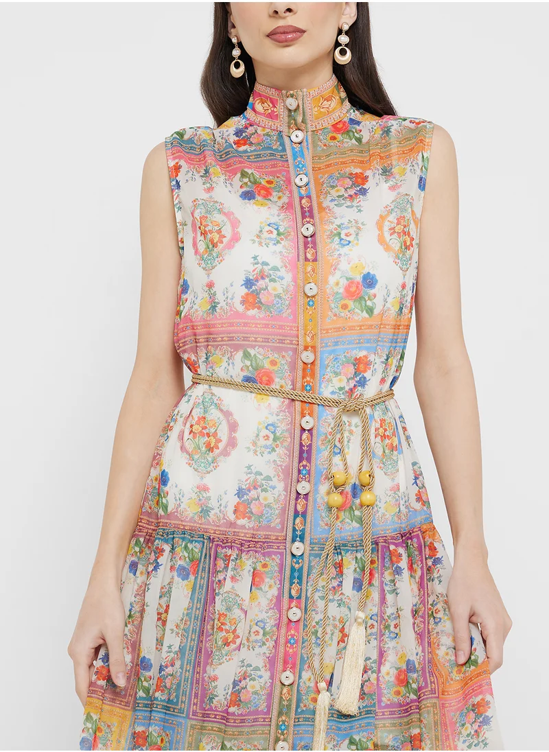 ELLA Abstract Print Dress
