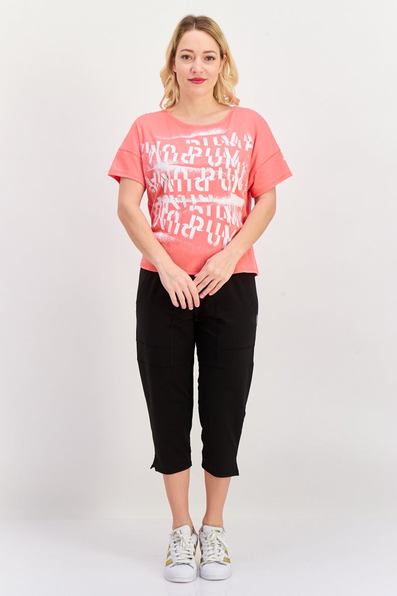 PUMA Women Sportswear Fit Short Sleeves Training Top, Pink - Image 4