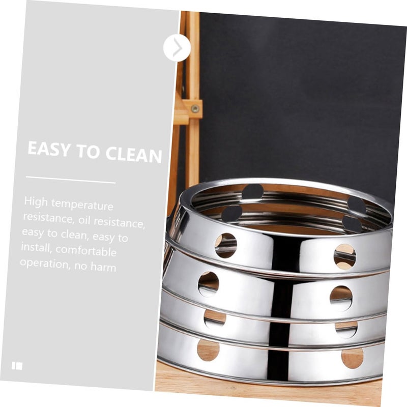 Stainless Steel Wok Ring Holder Heat Resistant Pot Support For Gas Stove - Image 4