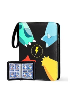 Y&D Binder for Pokemon Cards with Sleeves, 4-Pocket Trading Card Binder,400 Pockets Collection Binder,Collector Album Boys Girls Toys Gift  - Image 1