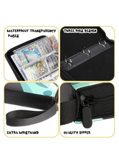 Y&D Binder for Pokemon Cards with Sleeves, 4-Pocket Trading Card Binder,400 Pockets Collection Binder,Collector Album Boys Girls Toys Gift  - Image 4