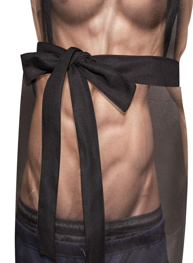 زد زد كي كي او مآزر مطبخ للكبار بتصميم مرح لرجل مفتول العضلات، مئزر مزود بجيوب، مناسب للرجال والنساء، قابل للتعديل عند الرقبة، مناسب للطبخ والخبز أو البستنة، مئزر للجنسين، مصنوع من قماش التويل، متعدد الأنماط - Image 5