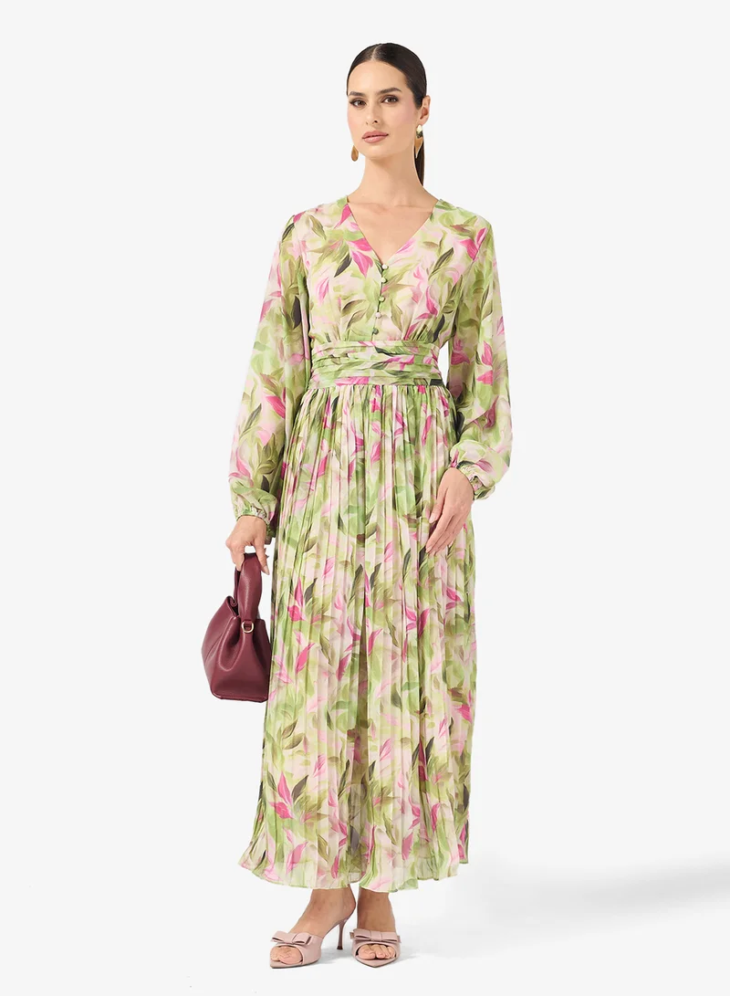 ايلا فستان بطبعة زهور