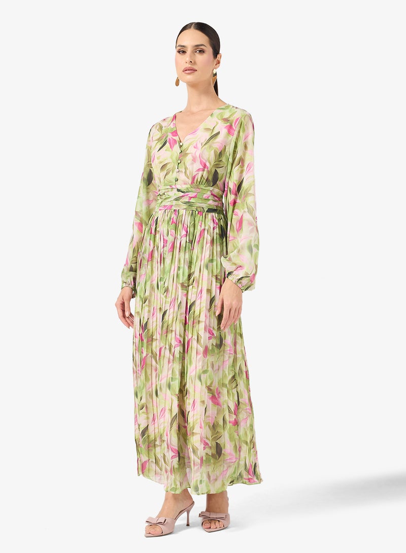 ELLA Floral Print Dress - Image 4