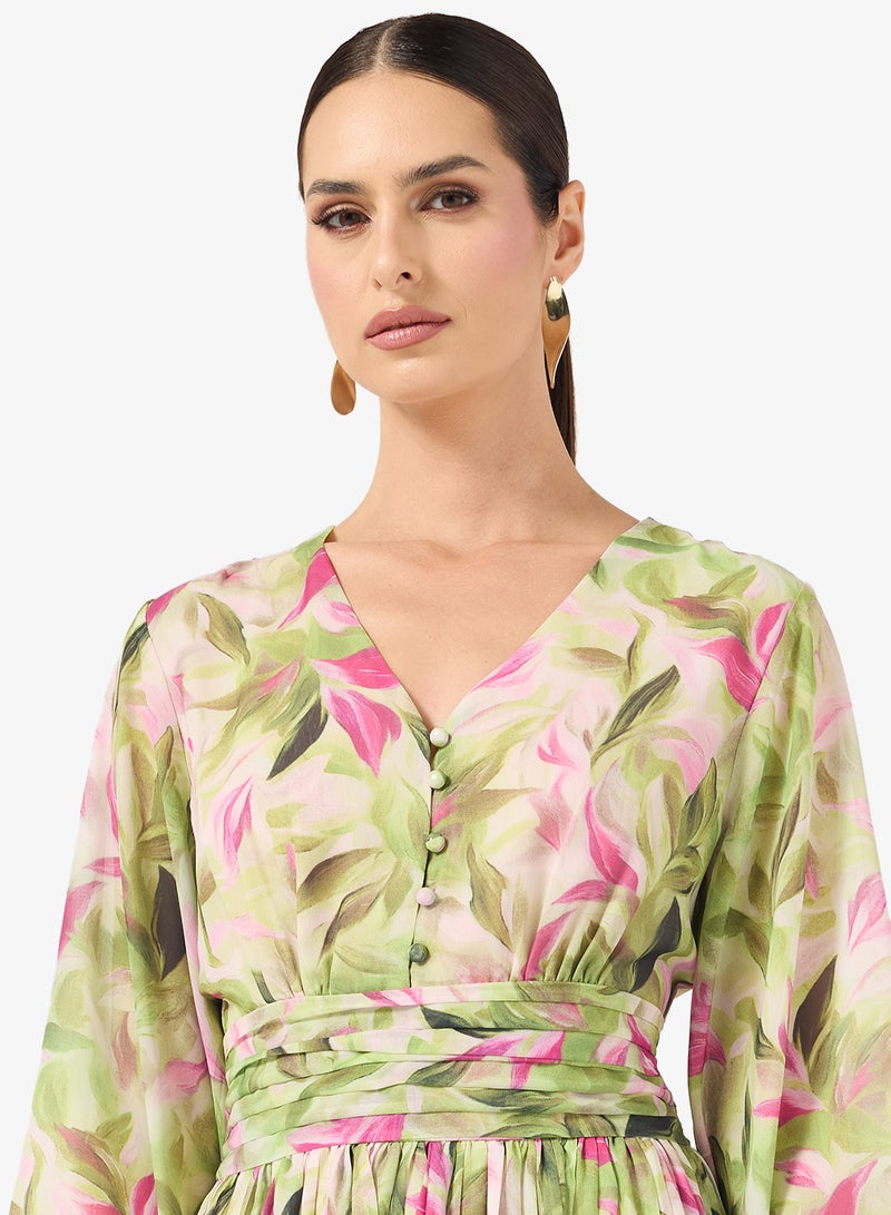 ELLA Floral Print Dress - Image 3