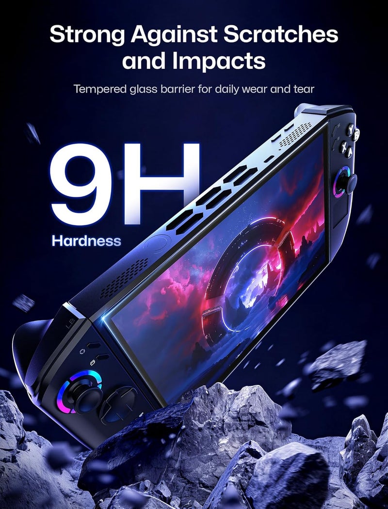 jsaux 2-Pack Anti Glare Screen Protector for Legion Go Gen 2 Handheld 8.8" (2025), Easy to Install with Guiding Frame, 8.8 inch Full Coverage, Matte Tempered Glass Protector Accessories - Image 4