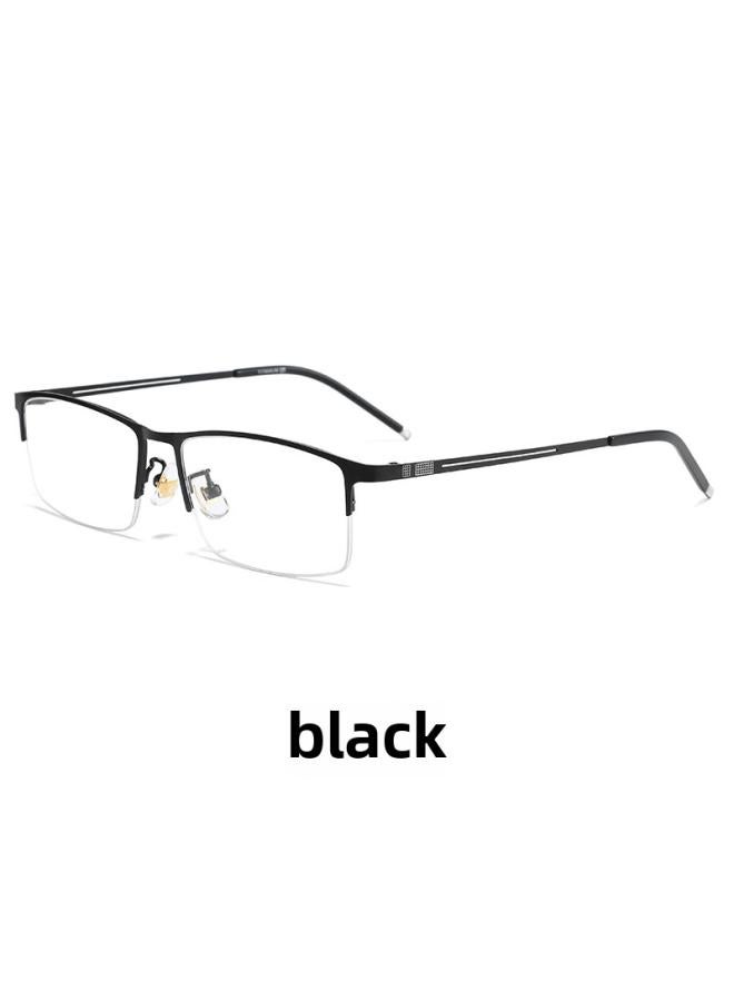 Generic Men's Casual Business Myopia Glasses High Quality Ultralight Comfortable Glasses Frame Retro Half Frame Glasses Frame 