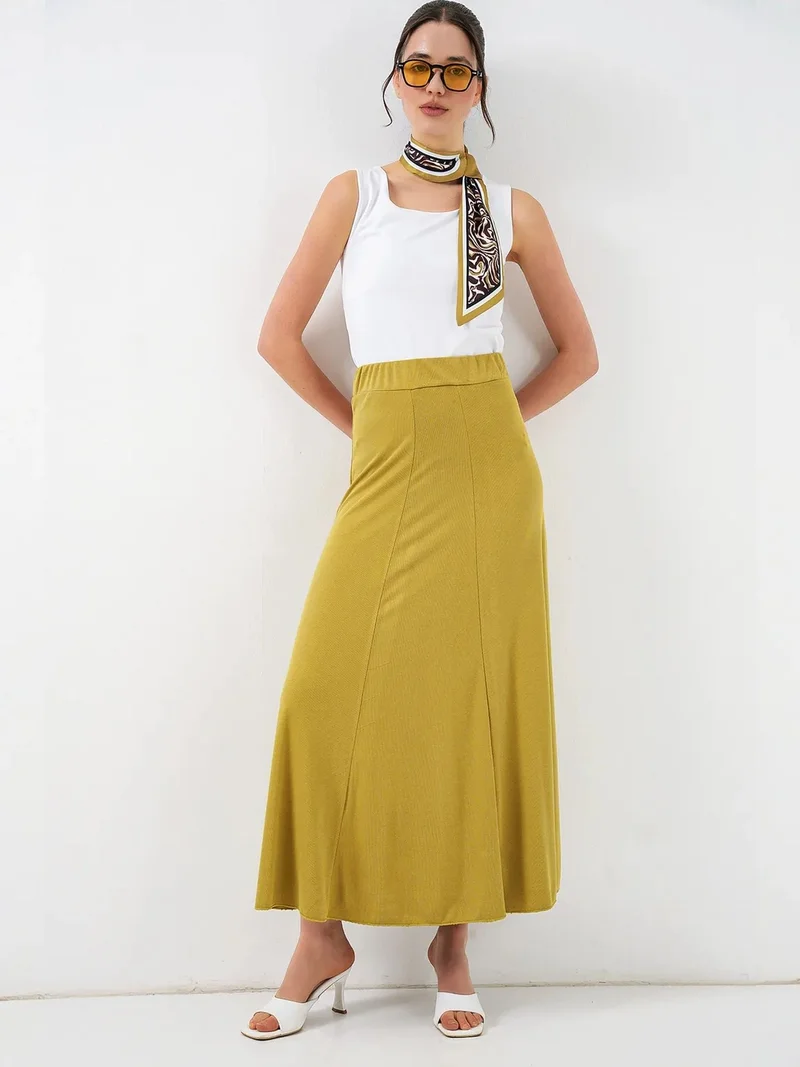 بيغ دارت BDART High Waist A-Line Maxi Skirt