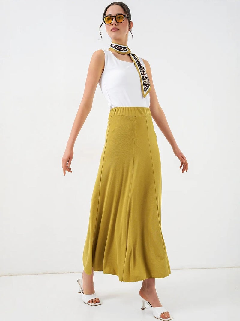 BIG DART BDART High Waist A-Line Maxi Skirt - Image 3