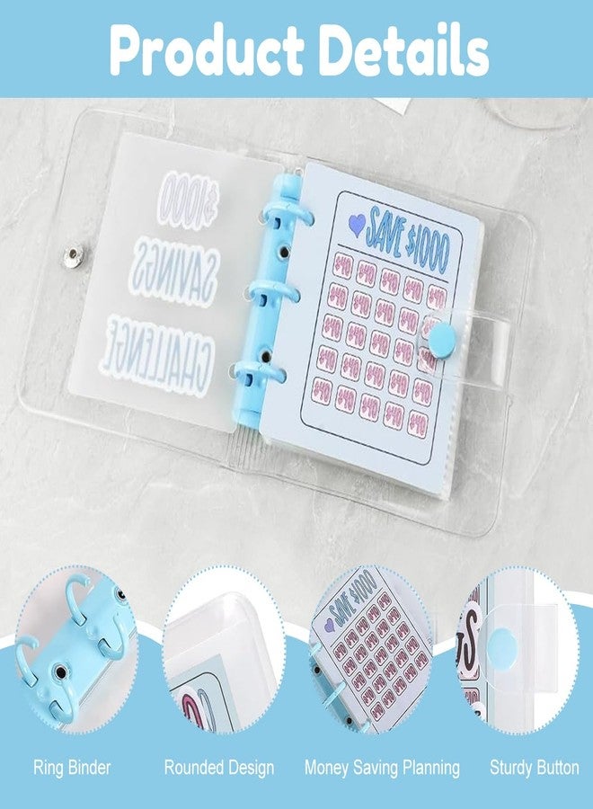 OFIFO® 1000 Money Saving Box Binder, Piggy Bank for Adults with Numbers Daily Money Saving Planner, 1000 Money Saving Challenge with 25 Binder Mini Savings Challenge Book - Image 3