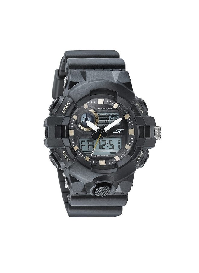 SF SF Hustler Analog-Digital Grey Round Dial Men's Sport Watch-77117PP01W  - Image 1