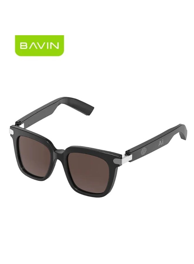 Bavin BA101 Ai Smart Translation Sunglasses Bluetooth 5.4 w/ 130+ Languages, Open-Ear Hi-Fi Sound, Touch Control & UV Protection - Image 1