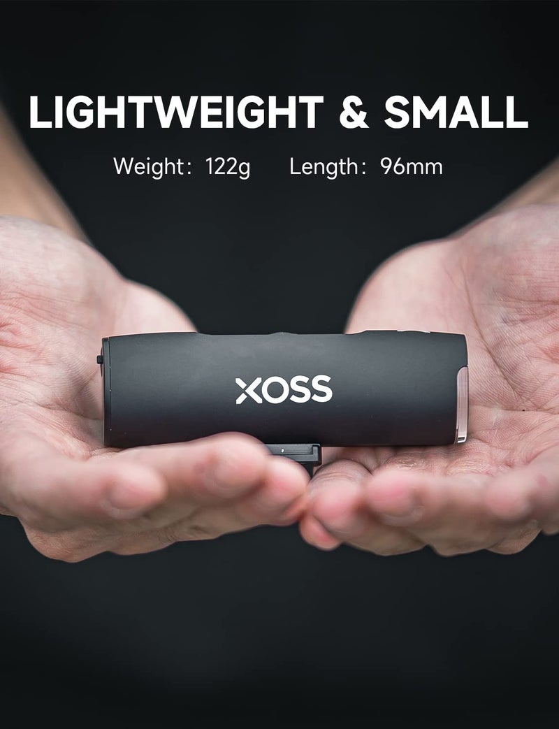 XOSS XL-800 Bike Headlight, 800 Lumens USB-C Rechargeable Bicycle Lights for Night Riding, Waterproof LED Road Bike Light with 5 Modes, Front Light Easy to Install - Image 4