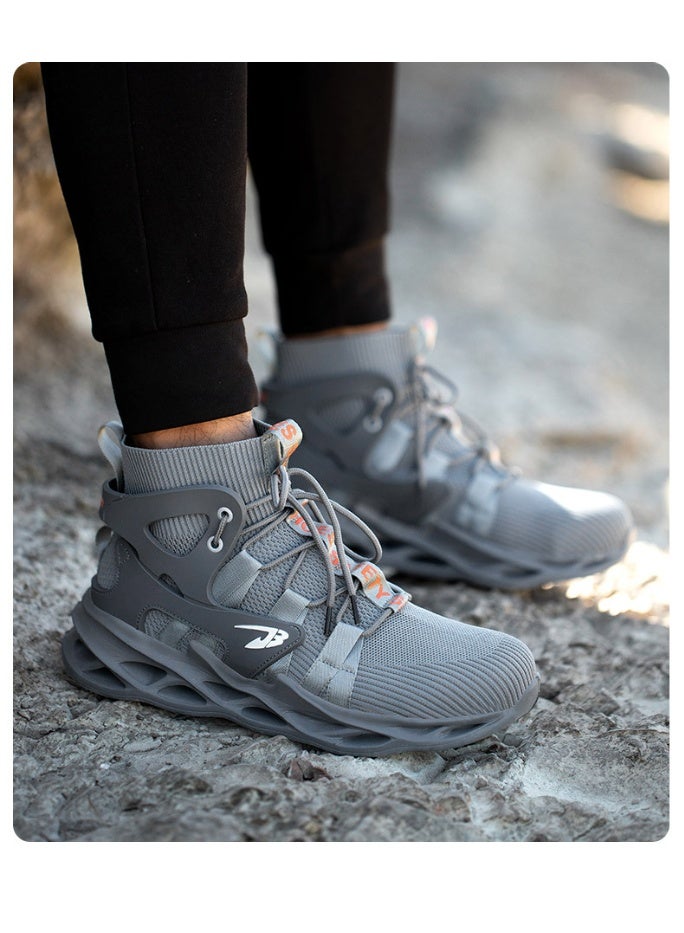 NIBEMINENT Safety Shoes Puncture-Proof Work Sneakers Lightweight Work Shoes Men Steel Toe Shoes Safety Boots Indestructible Shoes - Image 2