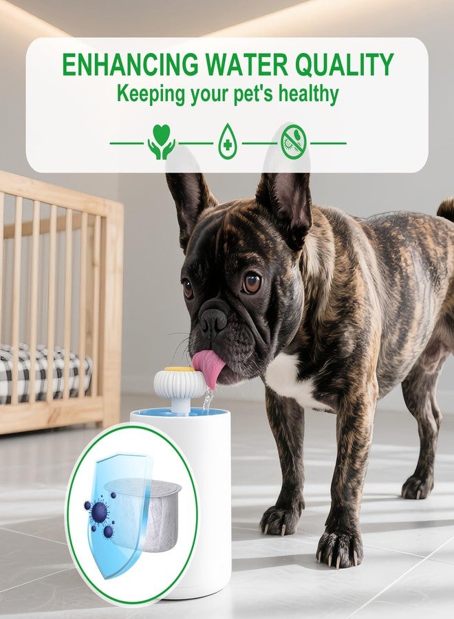 YIDIBRS 12 Pack Cat Water Fountain Replacement Filters with Sponges Compatible with W300&W300B&W500&W500B Automatic Pet Fountain 71oz/2L and 118oz/3.5L Dog Water Bowl Drinking Dispenser - Image 3