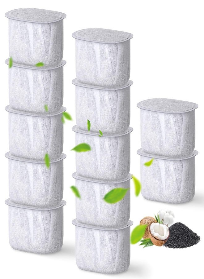 YIDIBRS 12 Pack Cat Water Fountain Replacement Filters with Sponges Compatible with W300&W300B&W500&W500B Automatic Pet Fountain 71oz/2L and 118oz/3.5L Dog Water Bowl Drinking Dispenser - Image 1